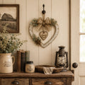 Rustic Farmhouse “Home” Heart Wreath – Ready-to-Hang Country Wall Decor mysite