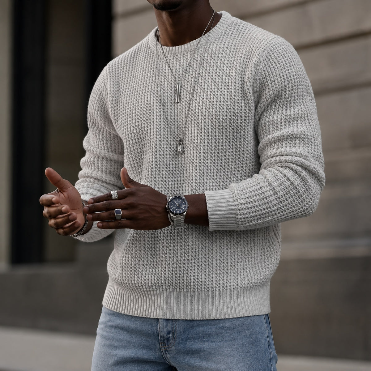 ✨2026 Collection 50% OFF + Free Shipping ✈️ JMIERR Men’s Classic Crewneck Sweater Marlovene
