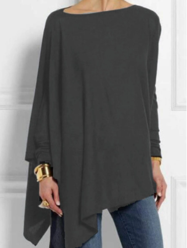 Long Sleeve Solid Color T-Shirt mysite
