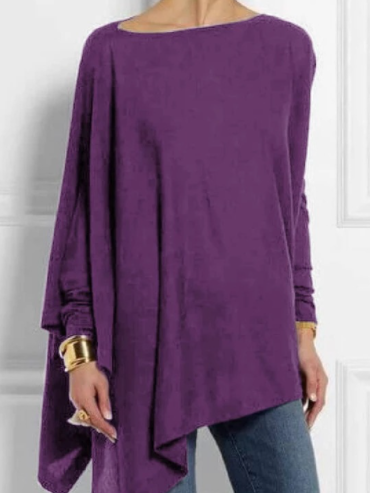 Long Sleeve Solid Color T-Shirt mysite