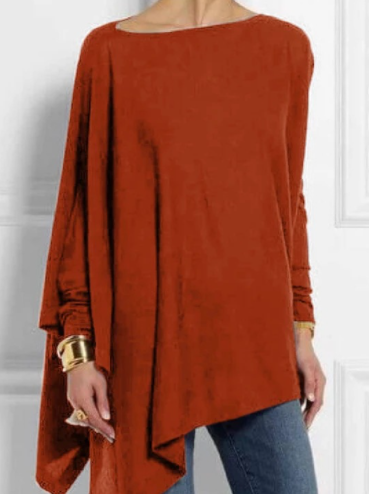 Long Sleeve Solid Color T-Shirt mysite
