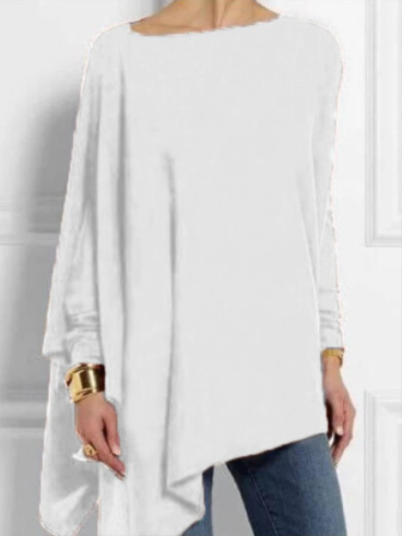 Long Sleeve Solid Color T-Shirt mysite
