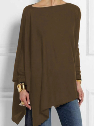 Long Sleeve Solid Color T-Shirt mysite