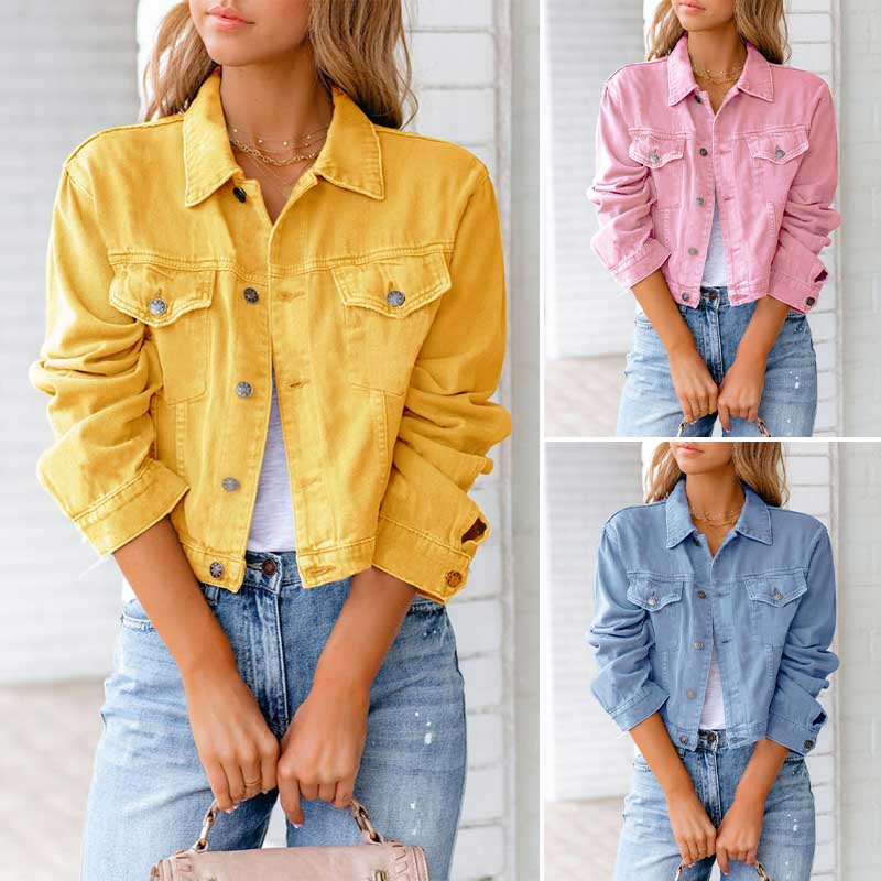Vibrant Denim Jacket mysite