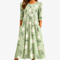 Sage Blossom Everyday Pocket Midi Dress mysite