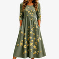 Sage Blossom Grace Pocket Midi Dress mysite