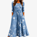 Bluebell Breeze Floral Pocket Midi Dress mysite