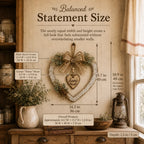 Rustic Farmhouse “Home” Heart Wreath – Ready-to-Hang Country Wall Decor mysite
