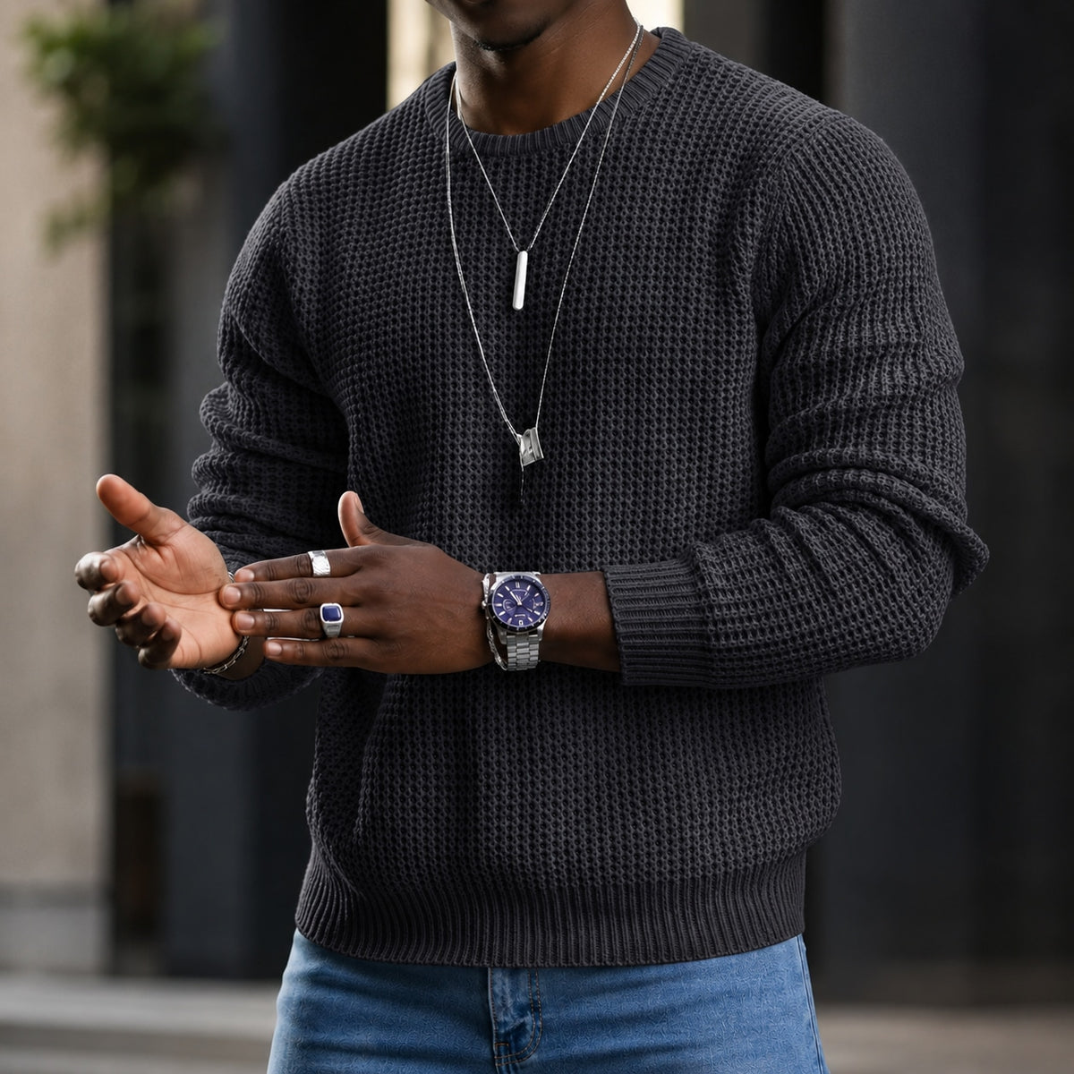 ✨2026 Collection 50% OFF + Free Shipping ✈️ JMIERR Men’s Classic Crewneck Sweater Marlovene