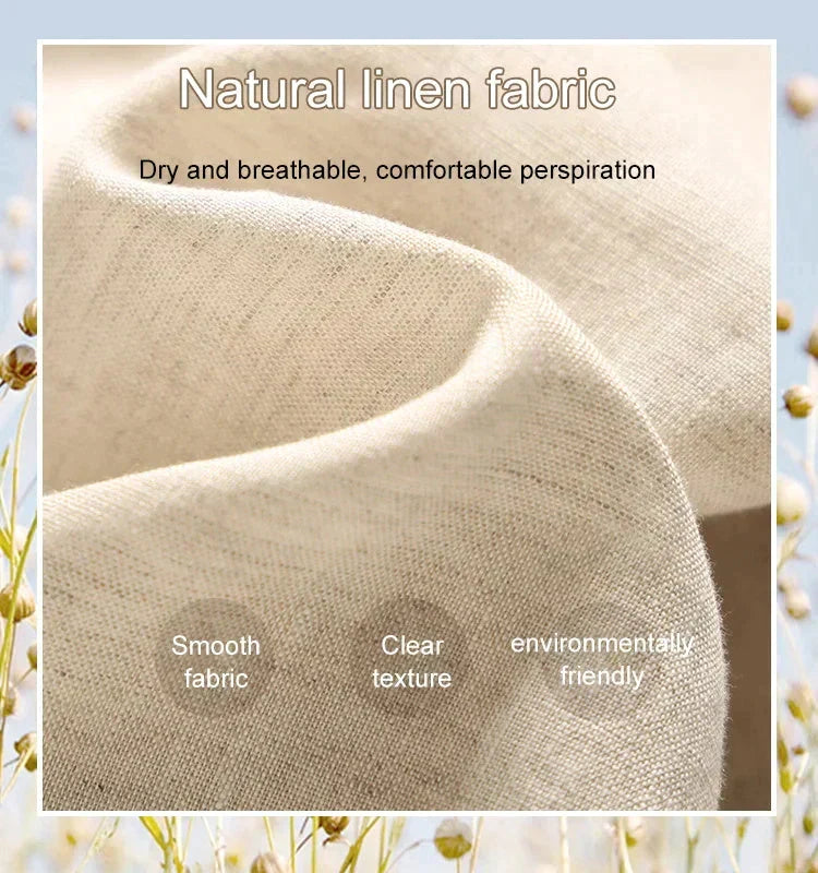 Last Day 40%OFF - Elegant Solid Cotton Linen 2-piece Set mysite