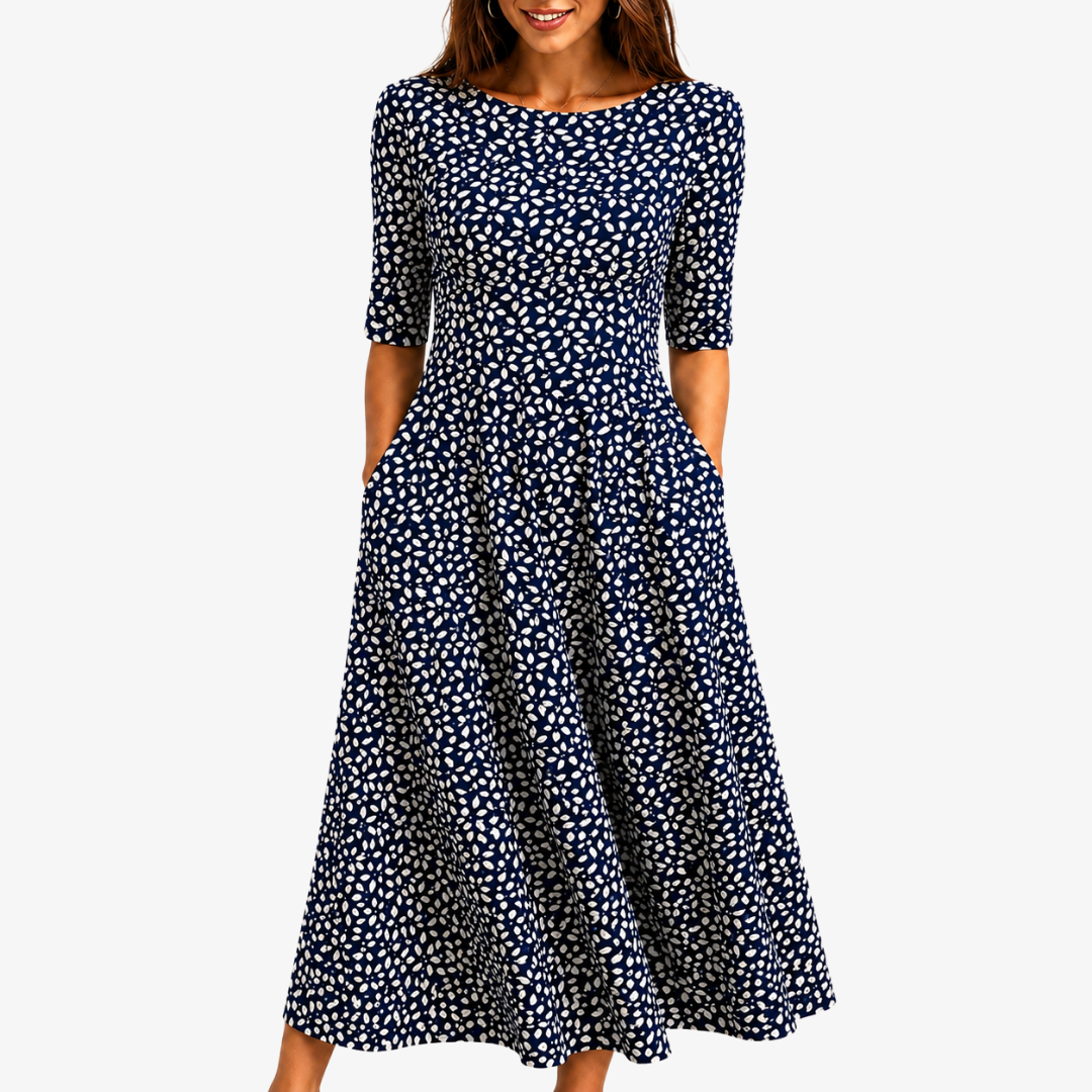 Midnight Bloom Pocket Maxi Dress mysite