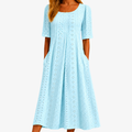Skylight Grace Eyelet Pocket Midi Dress mysite