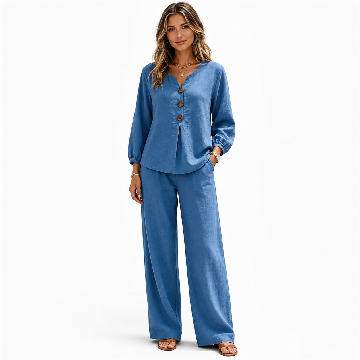 Women's Cotton-Linen 2-Piece Set Marlovene