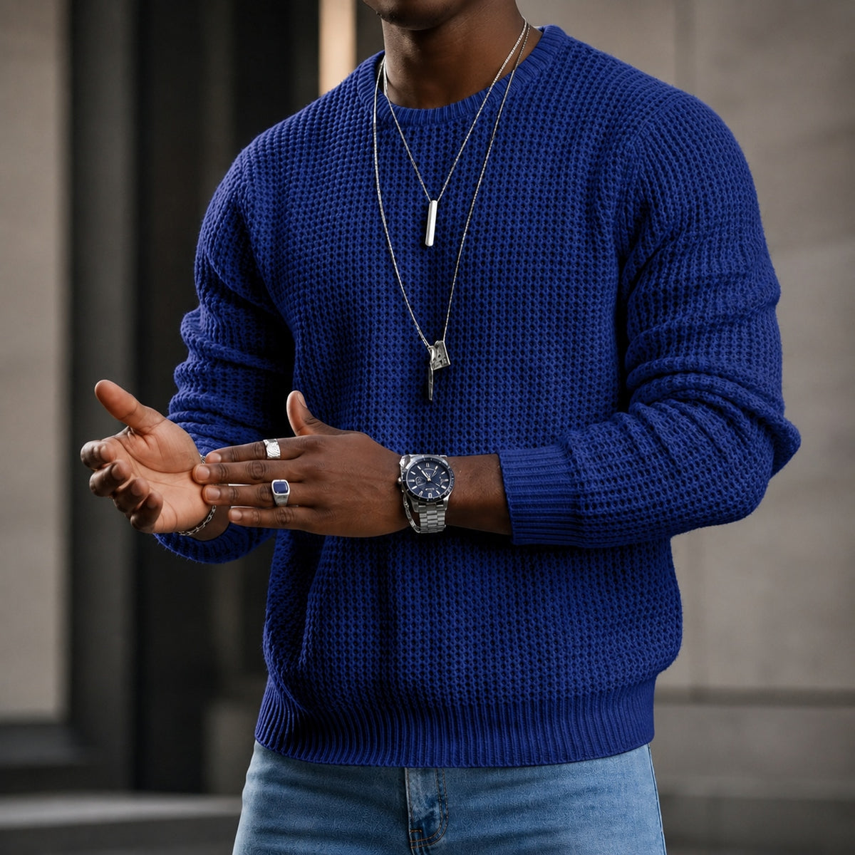✨2026 Collection 50% OFF + Free Shipping ✈️ JMIERR Men’s Classic Crewneck Sweater Marlovene