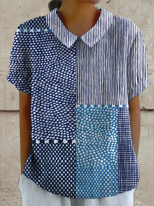 Allie | Patchwork Print Shirt mysite