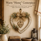 Rustic Farmhouse “Home” Heart Wreath – Ready-to-Hang Country Wall Decor mysite