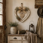 Rustic Farmhouse “Home” Heart Wreath – Ready-to-Hang Country Wall Decor mysite