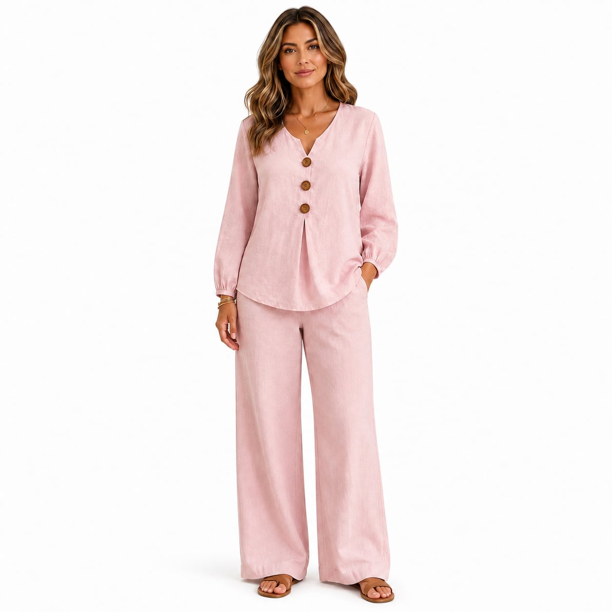 Women's Cotton-Linen 2-Piece Set Marlovene