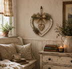 Rustic Farmhouse “Home” Heart Wreath – Ready-to-Hang Country Wall Decor mysite