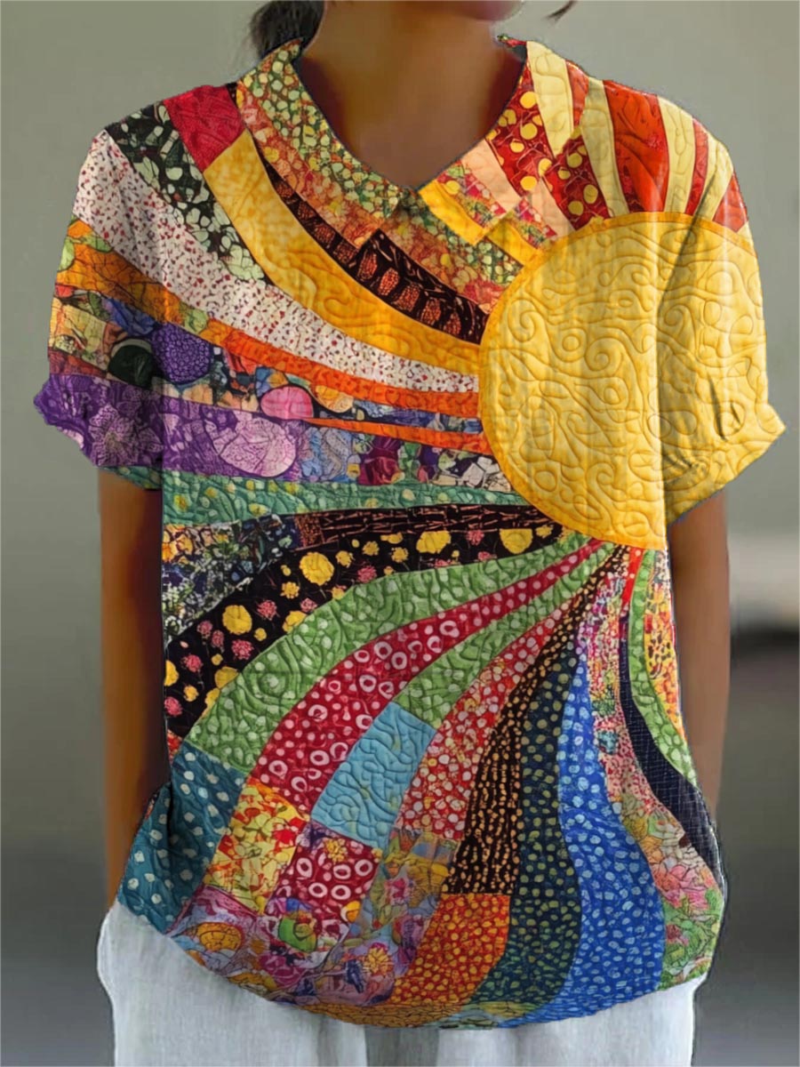 Maine | Sunburst Patchwork Shirt mysite