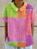 Zoe | Colorful Patchwork Shirt mysite