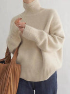 ISABOLL | CASHMERE HIGH-NECK SWEATER mysite