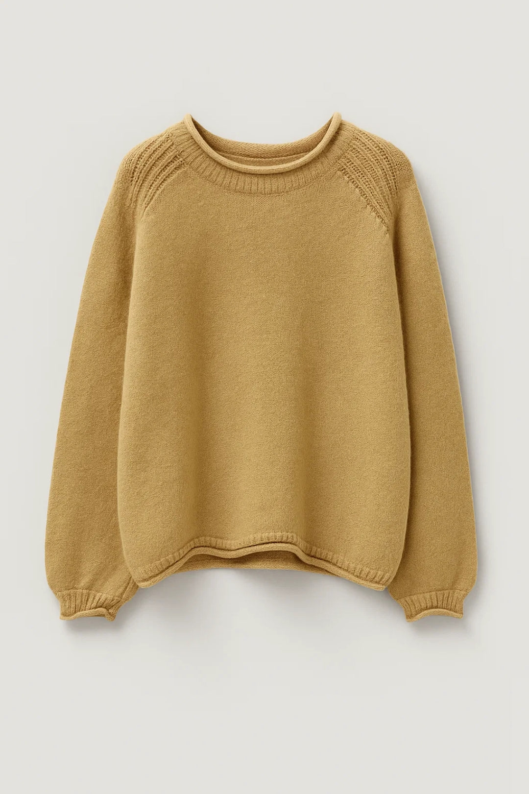VESNA | SOFT ROUND-NECK KNIT SWEATER WITH SHOULDER DETAIL mysite