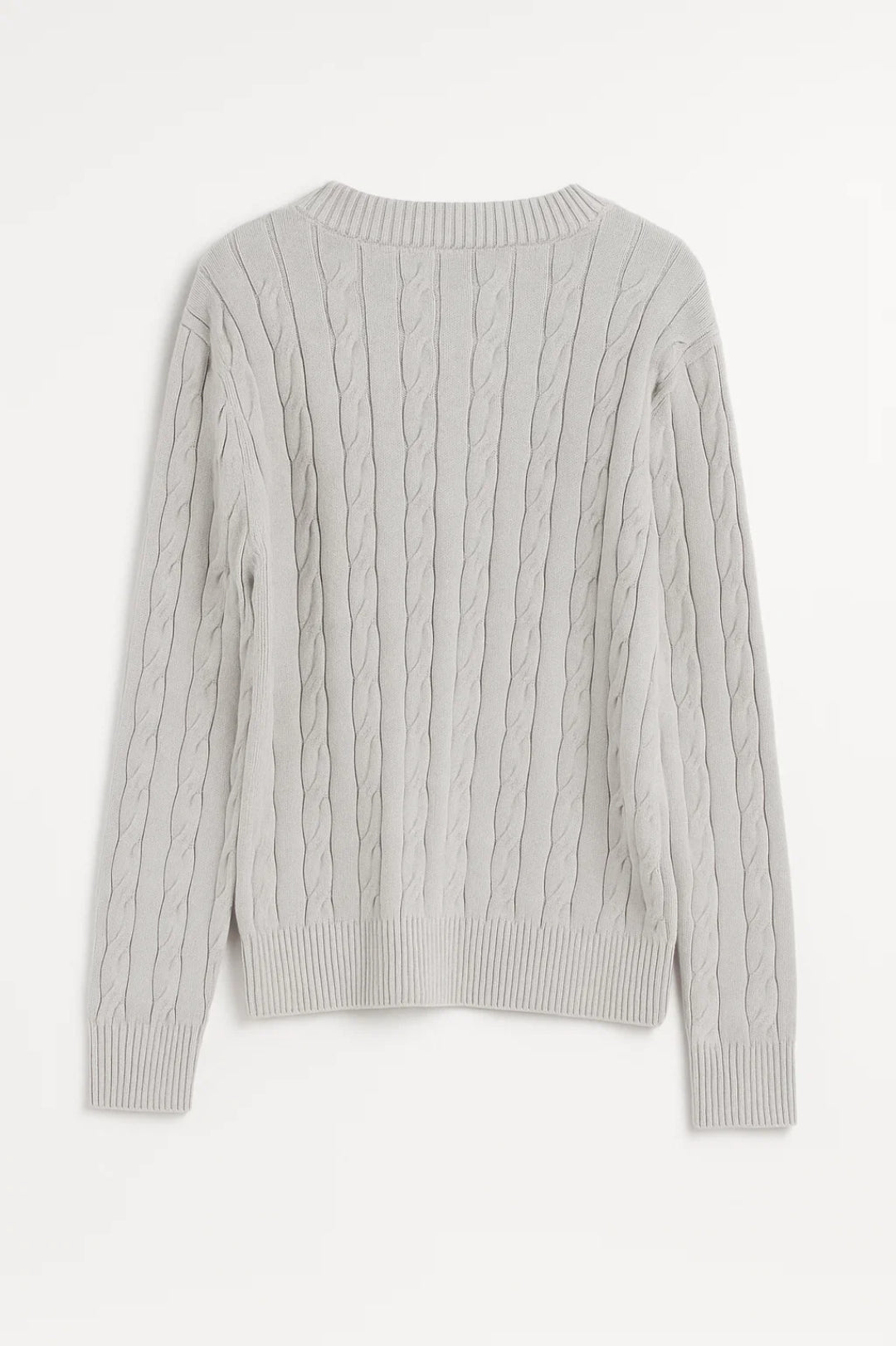 SUNNIVA | V-NECK CABLE-KNIT SWEATER mysite