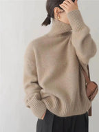 ISABOLL | CASHMERE HIGH-NECK SWEATER mysite