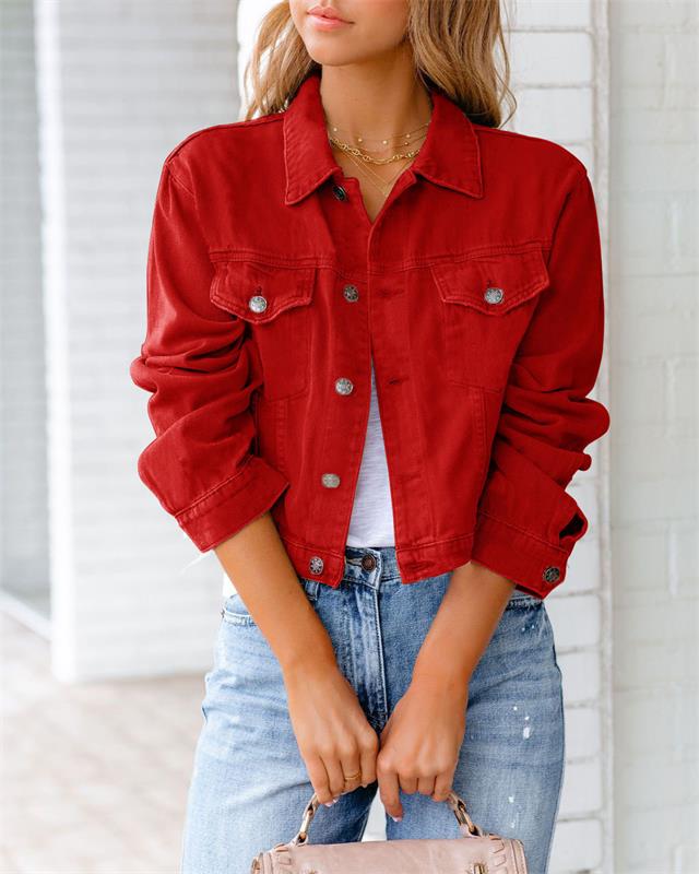 Vibrant Denim Jacket mysite