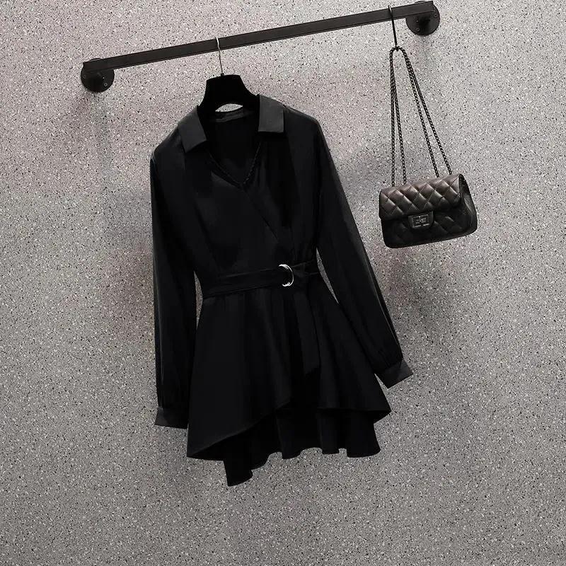 Female Waist-skimming Flesh-concealing Thin Shirt (Long & Short Sleeve) mysite