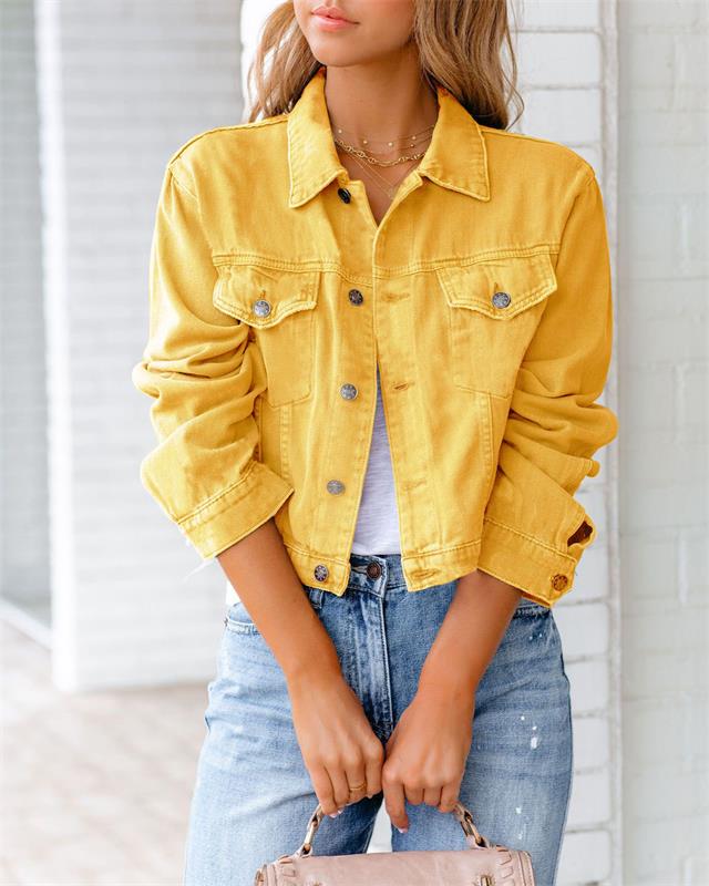 Vibrant Denim Jacket mysite