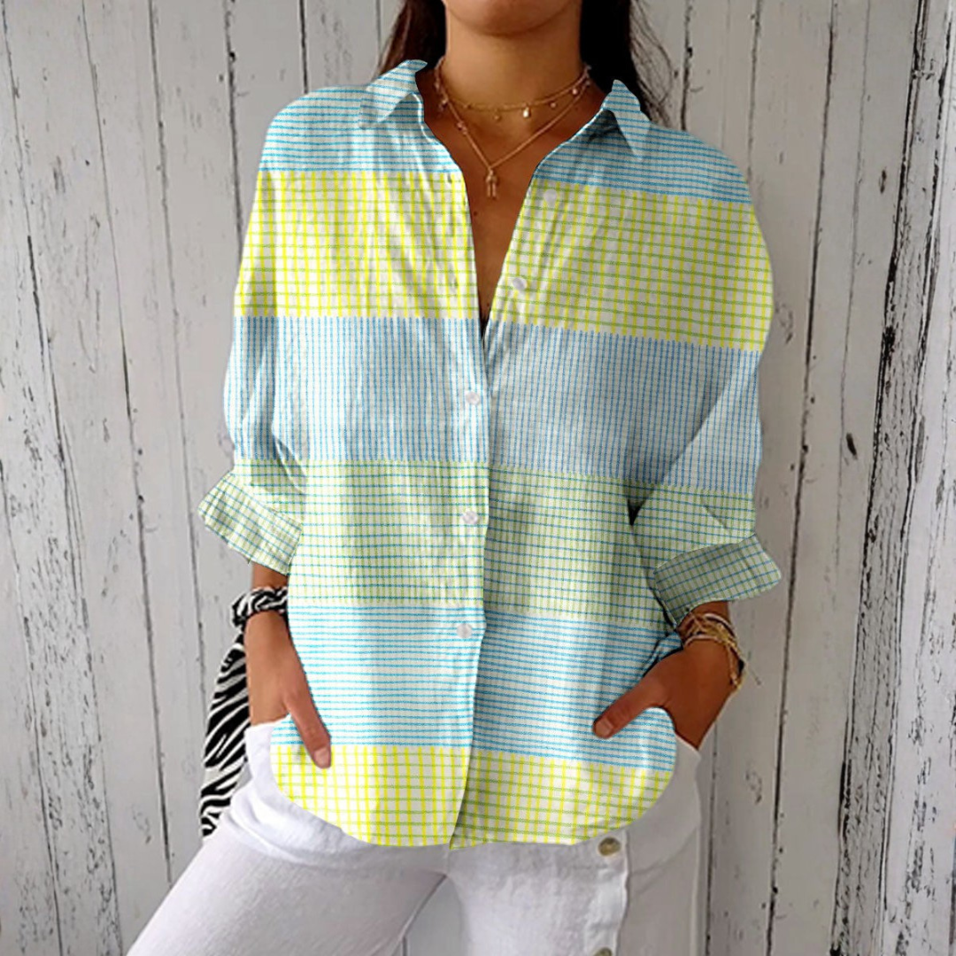 Maria | Pastel Check Blouse mysite