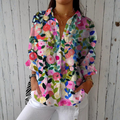Sylvia | Hand-Painted Floral Blouse mysite