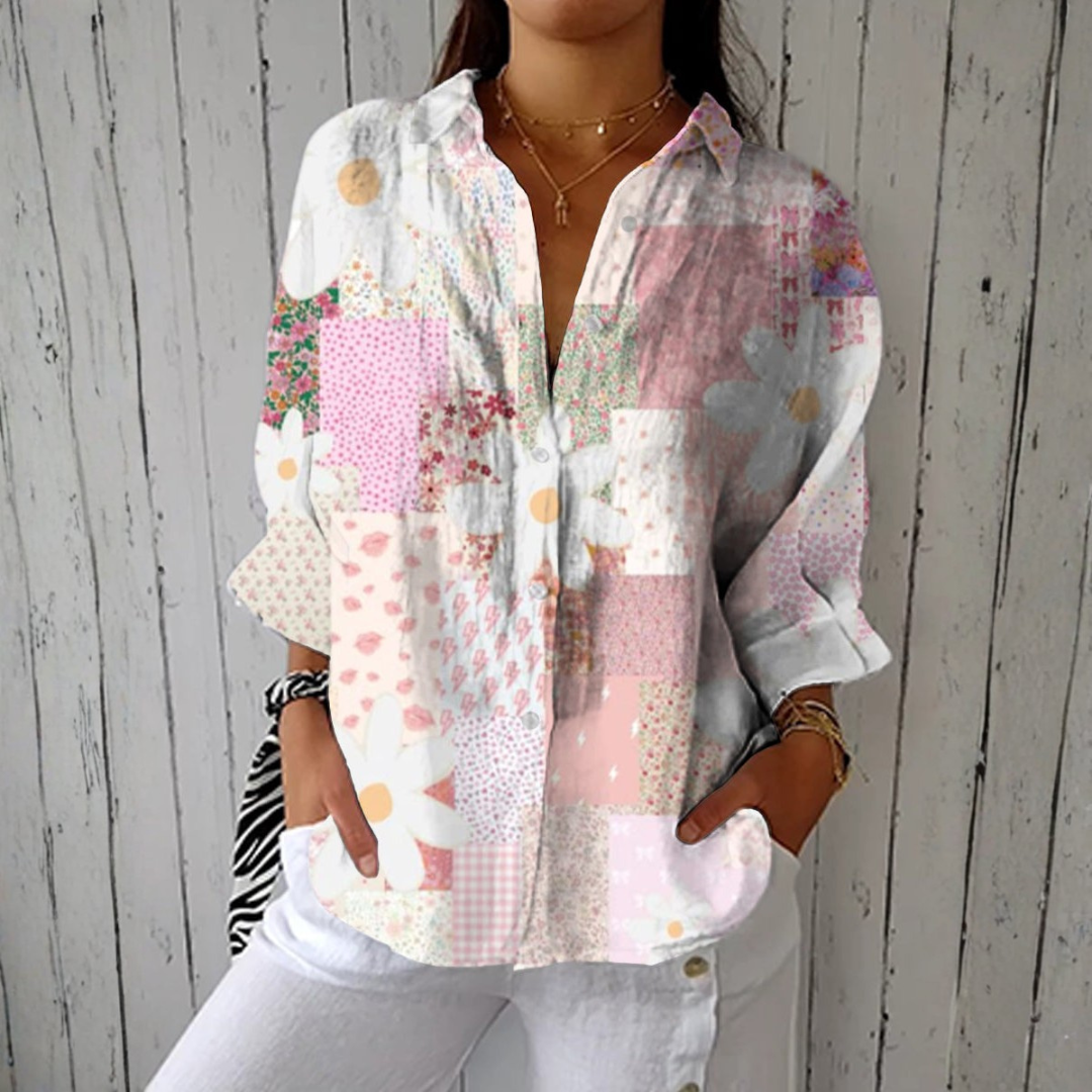 Aurora | Pastel Patchwork Blouse mysite