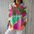 Odette | Floral Vase Print Blouse mysite