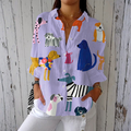Helena | Playful Dog Print Blouse mysite