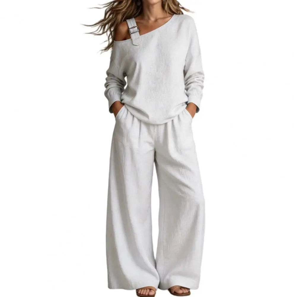 Drape & Drift Off-Shoulder Two Piece Set mysite