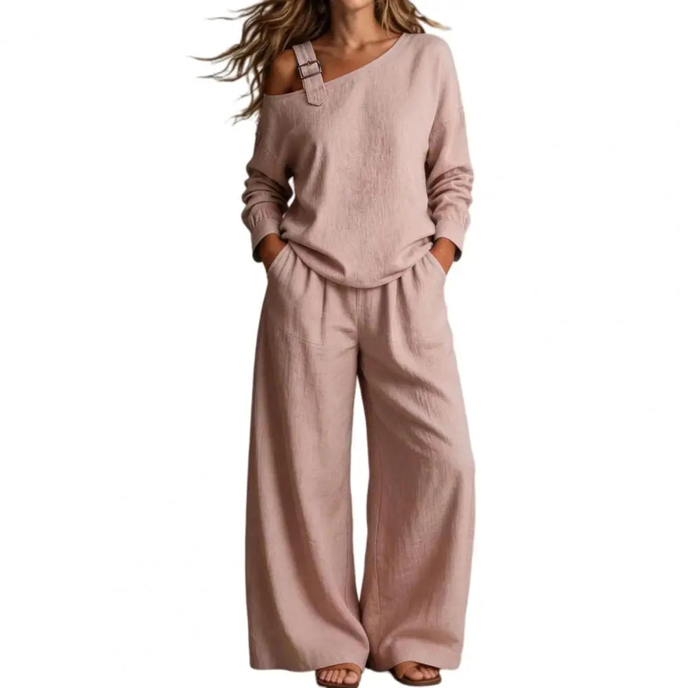 Drape & Drift Off-Shoulder Two Piece Set mysite