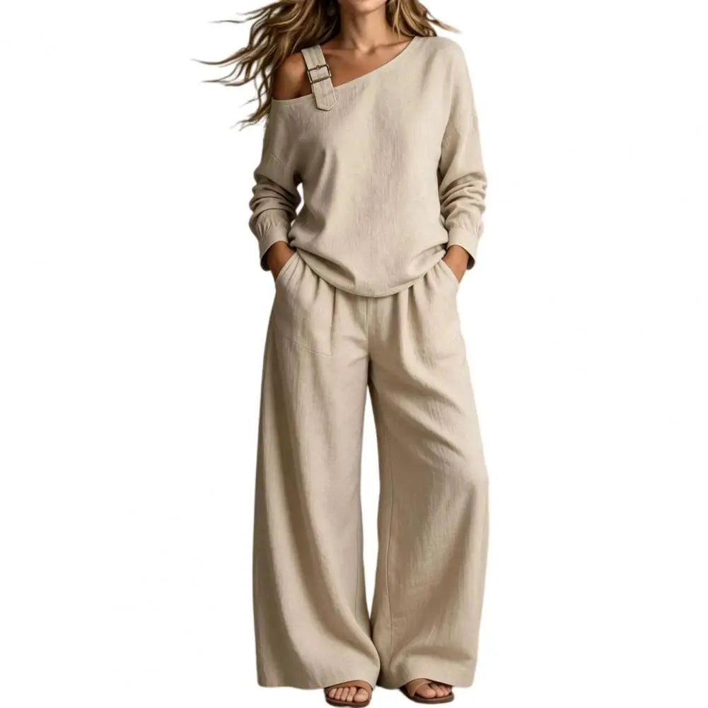 Drape & Drift Off-Shoulder Two Piece Set mysite