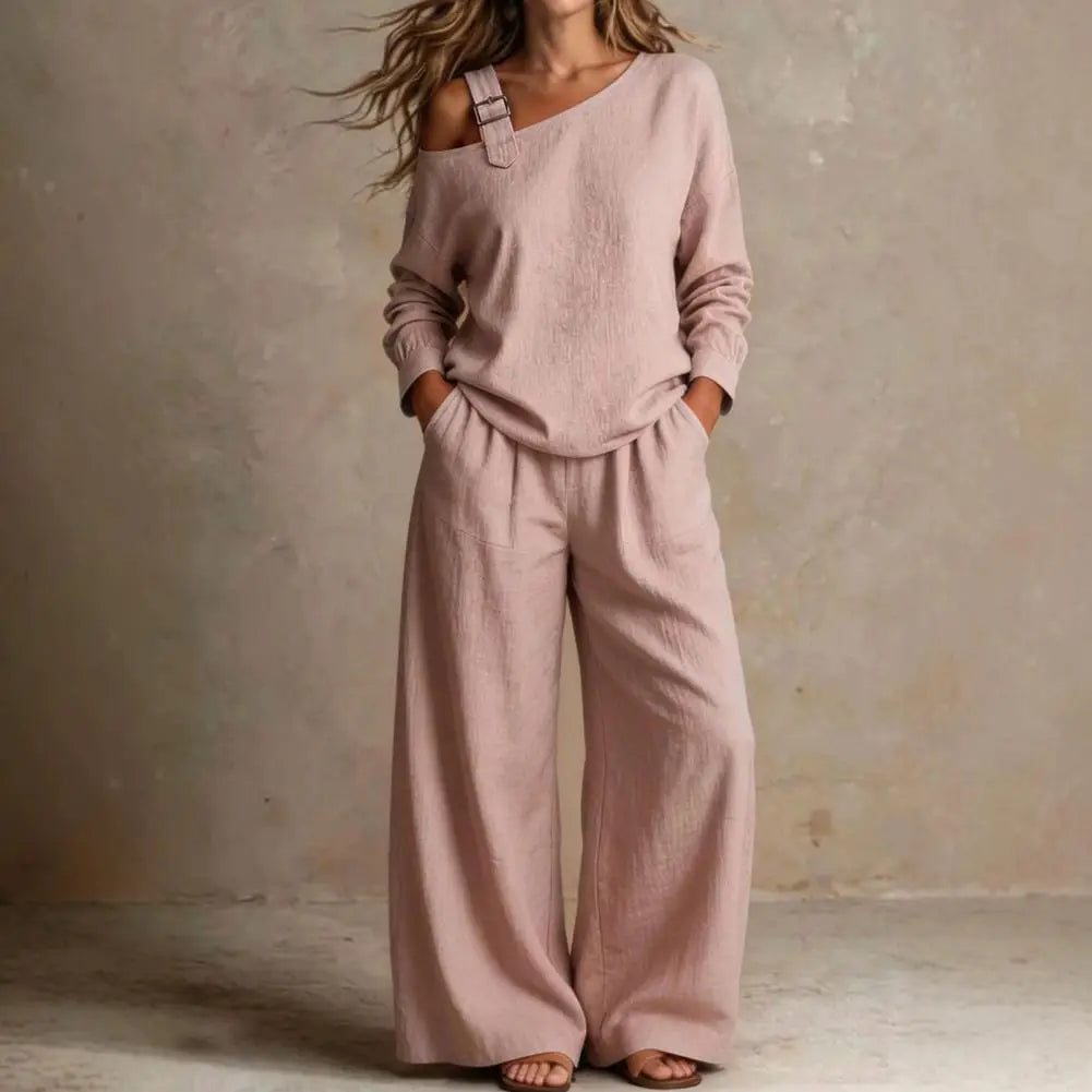 Drape & Drift Off-Shoulder Two Piece Set mysite