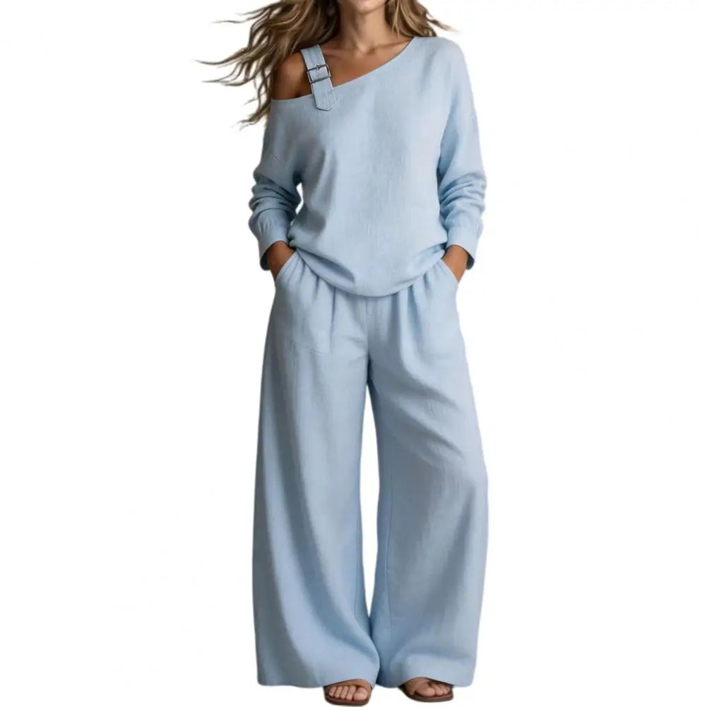 Drape & Drift Off-Shoulder Two Piece Set mysite