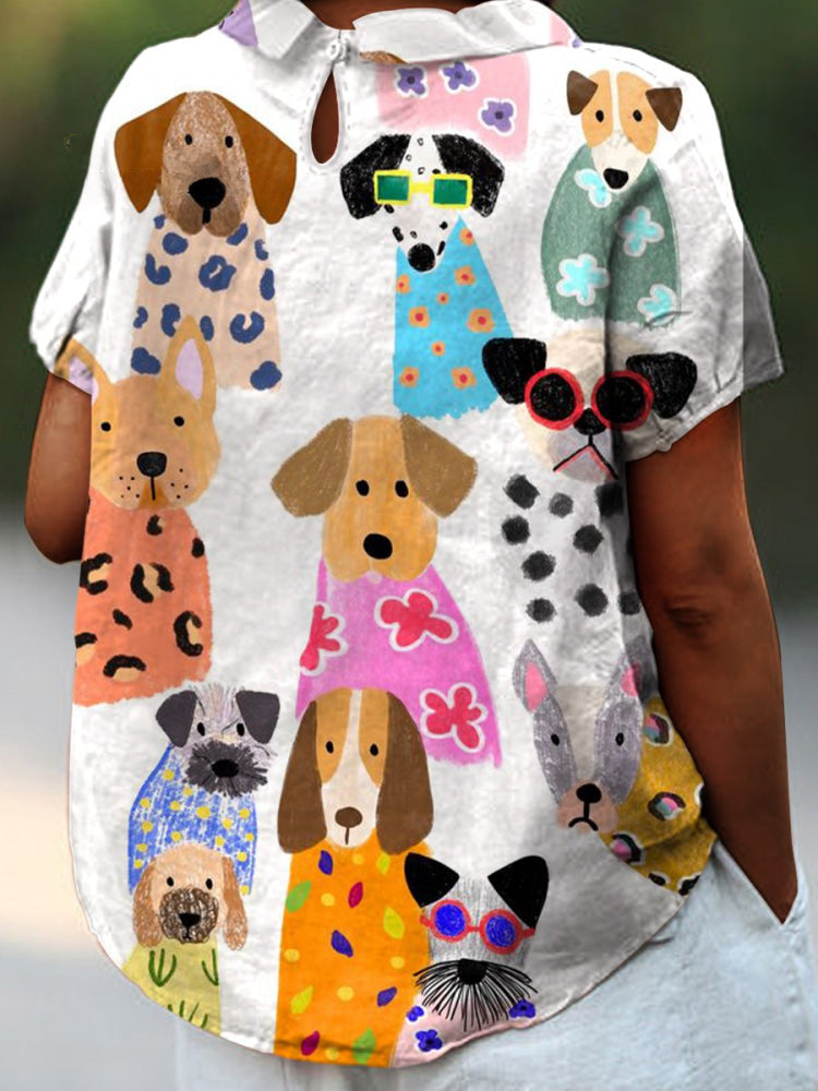 Tilly | Dog Print Shirt mysite