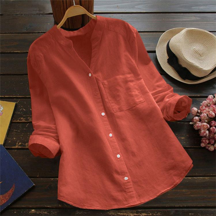 Japanese Style Handmade Linen Cotton Casual Loose Shirt mysite