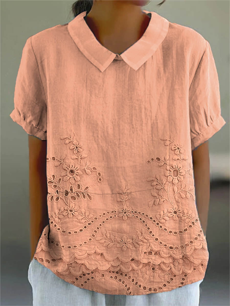 Lily | Floral Embroidered Shirt mysite
