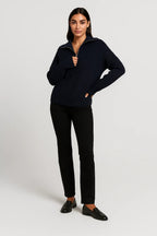 FFION | WAFFLE-KNITIP-COLLAR SWEATER mysite