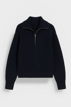 FFION | WAFFLE-KNITIP-COLLAR SWEATER mysite