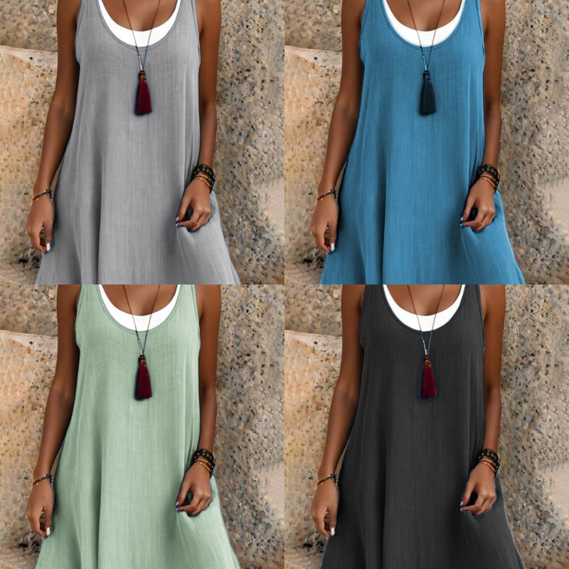 Women's Sleeveless Fake 2-Piece Dress Marlovene