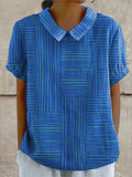 Maya | Striped Geometric Shirt mysite