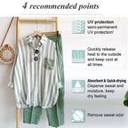 Colorful casual striped 2-piece suit mysite